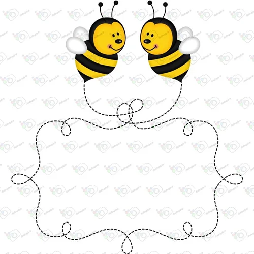 دانلود وکتور کارتونی زنبور -کد 10009
