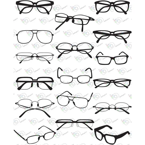 دانلود وکتور قاب عینک در طرح ها و حالت های متنوع-کد 10320