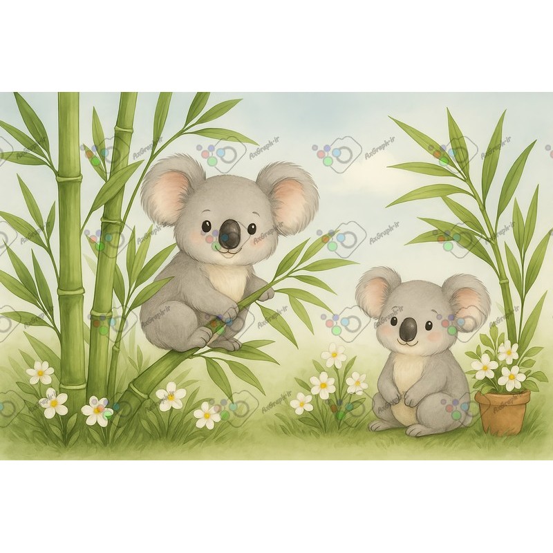 بک گراند عکاسی کودک تم کوالا-کد 55429(ویژه عکس گراف)