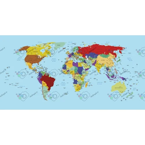 وکتور نقشه جهان-کد 12023