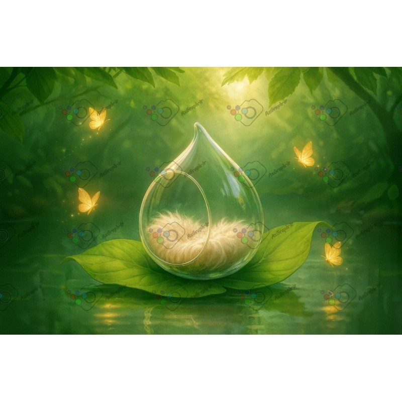 بک دراپ کودک و نوزاد تم قطره شیشه ای-کد 55399(ویژه عکس گراف)