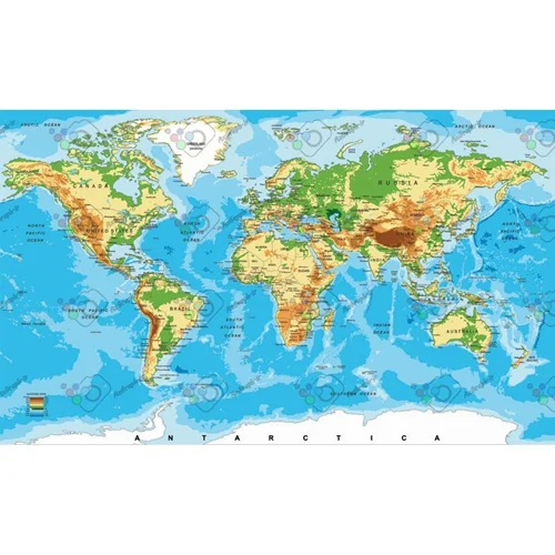 وکتور نقشه جهان-کد 12019