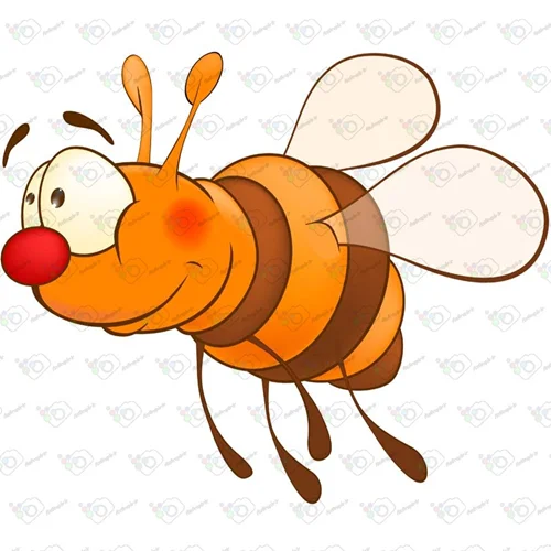 دانلود وکتور کارتونی زنبور -کد 10011