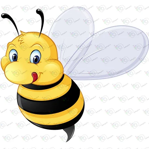 دانلود وکتور کارتونی زنبور -کد 10015