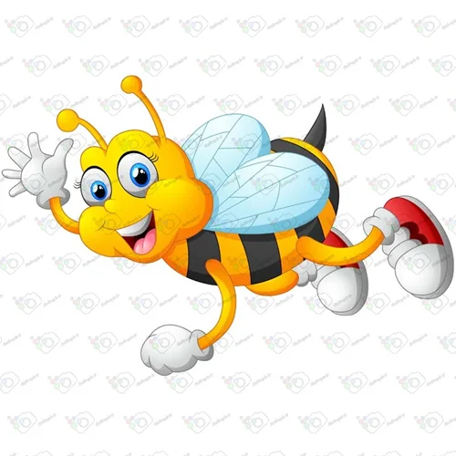 دانلود وکتور کارتونی زنبور -کد 10033