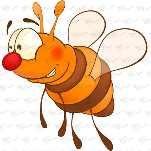 دانلود وکتور کارتونی زنبور -کد 10010