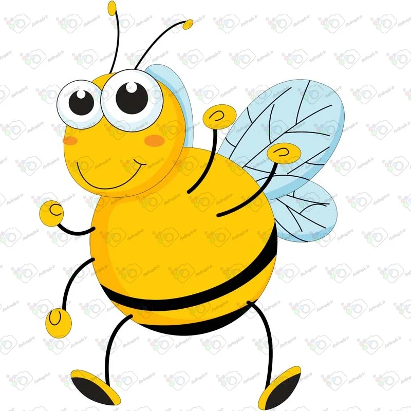 دانلود وکتور کارتونی زنبور -کد 10024