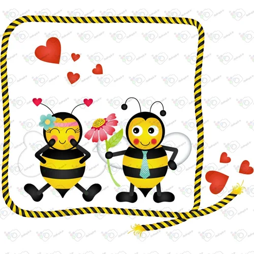 دانلود وکتور کارتونی زنبور -کد 10002