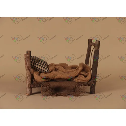 بک دراپ نوزاد تخت خواب چوب درختی-کد 5394