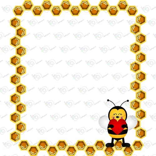 دانلود وکتور کارتونی زنبور و کندوی عسل-کد 10004