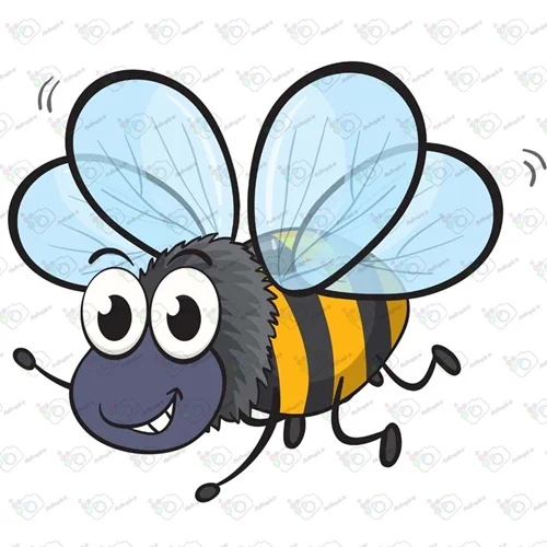 دانلود وکتور کارتونی زنبور -کد 10020