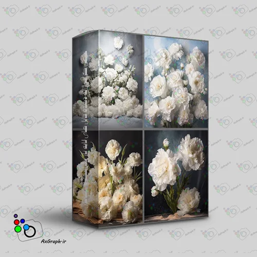 مجموعه 6 بک دراپ عکاسی گلهای دکوراتیو -کد 50046