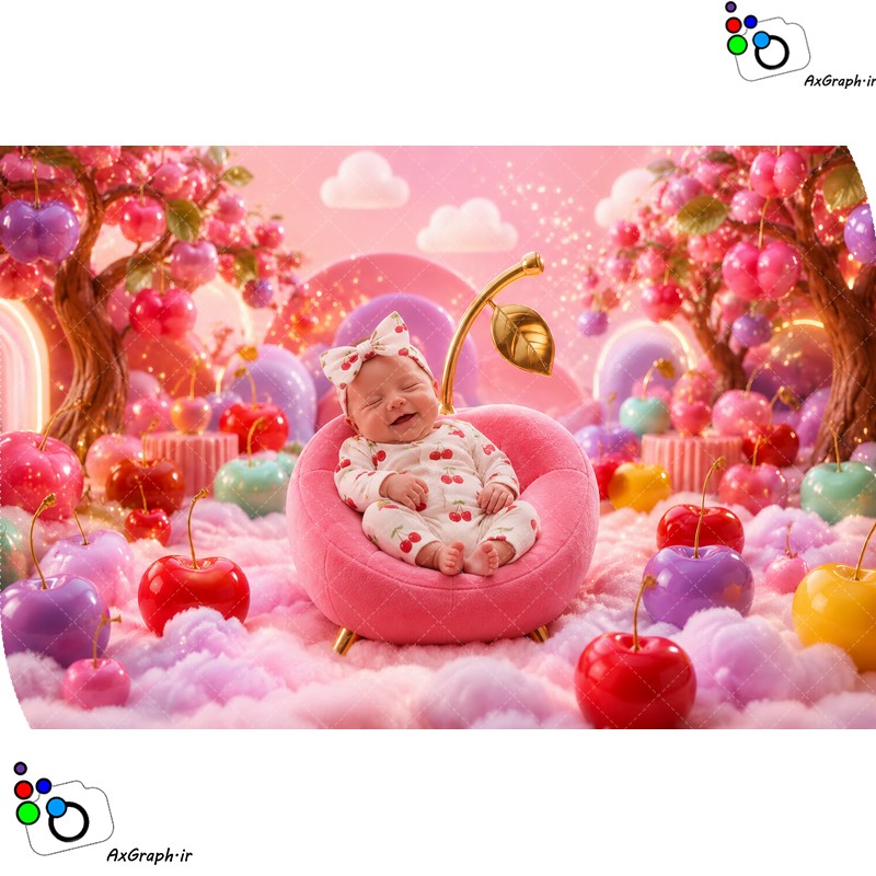 بک دراپ نوزاد مبل گیلاسی-کد 55531(ویژه عکس گراف)