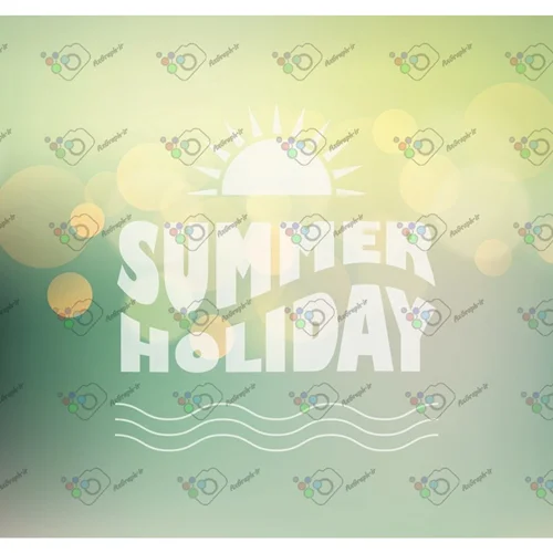 وکتور وکتور بک گراند بوکه های رنگیِ تعطیلات تابستان-کد 12029
