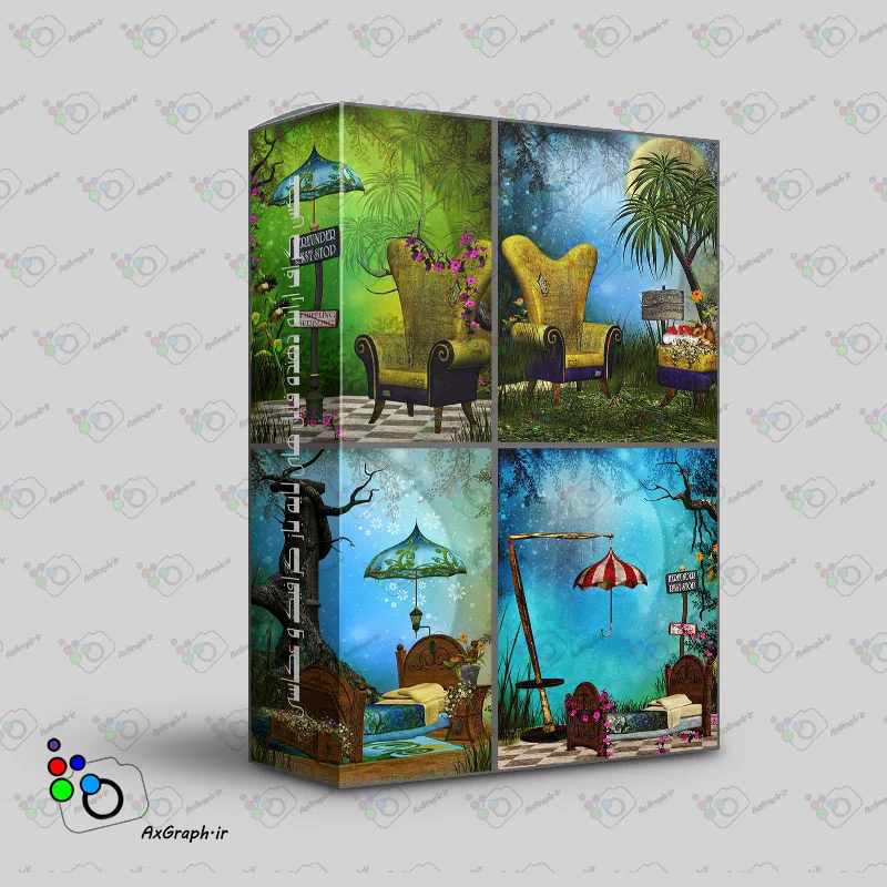 بک گراند فانتزی سرزمین عجایب-کد 32009