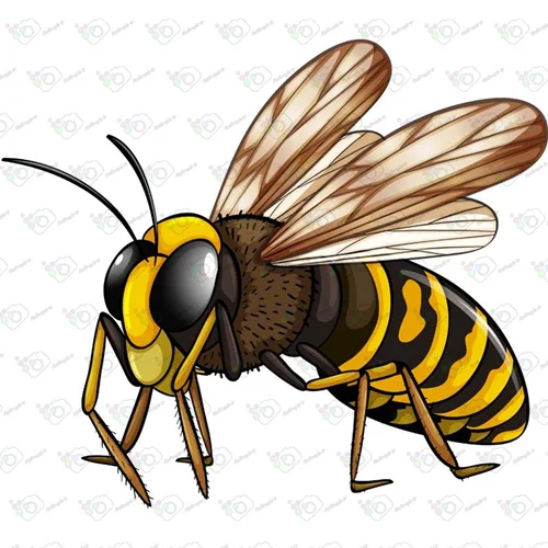 دانلود وکتور زنبور -کد 10034