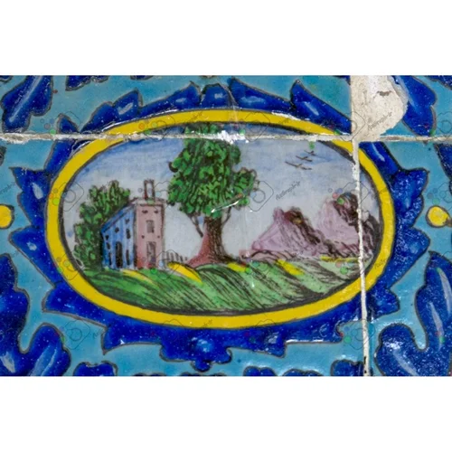 دانلود رایگان تصویر با کیفیت نمای بسته از کاشیکاری کاخ گلستان-کد 30190