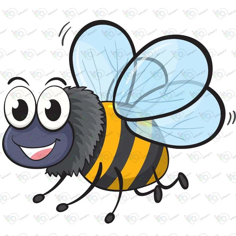 دانلود وکتور کارتونی زنبور -کد 10017