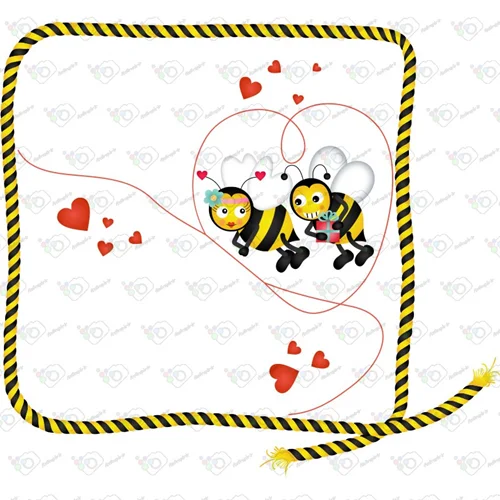 دانلود وکتور کارتونی زنبور -کد 10001